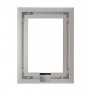 Rear View - Florentine Silver - iPad mini 1, 2, & 3 Wall Frame / Mount / Enclosure