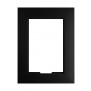 Front View - Matte Black - iPad mini 1, 2, & 3 Wall Frame / Mount / Enclosure