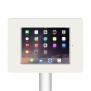 Fixed VESA Floor Stand - iPad Mini 1, 2 & 3 - White [Tablet Front 45 Degrees]