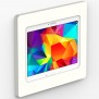 VidaMount On-Wall Tablet Mount - Samsung Galaxy Tab 4 10.1 - White [Iso Wall View]
