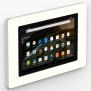 VidaMount On-Wall Tablet Mount - Amazon Fire 5th Gen HD10 - White [Iso Wall View]