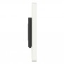 Permanent Fixed Glass Mount - iPad 2, 3 & 4 - White [Side View]