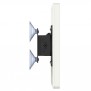 Removable Tilting Glass Mount - iPad 2, 3, 4 - White [Side View]