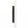 Permanent Fixed Glass Mount - iPad Mini 1, 2 & 3 - White [Side View]