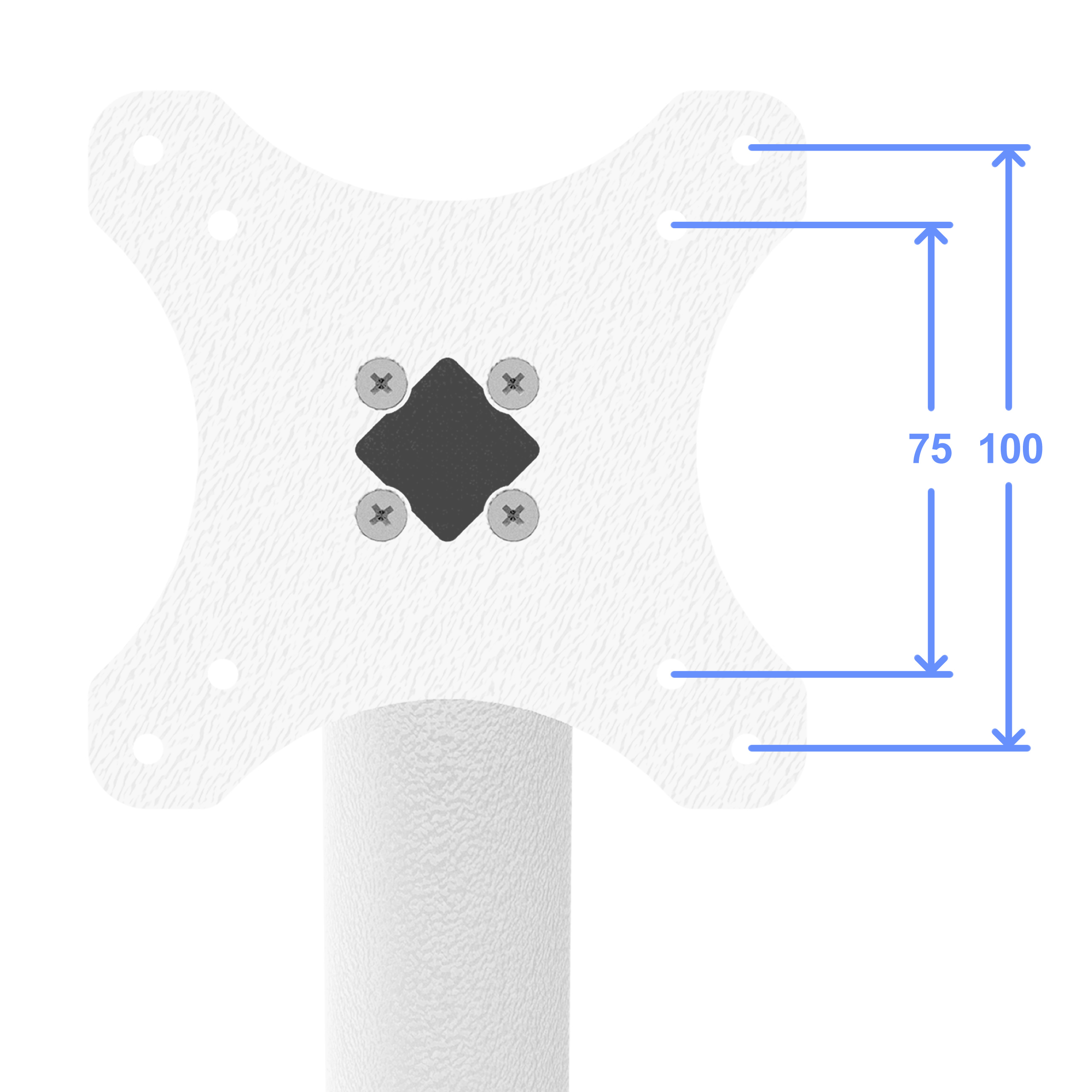 VESA 75 & 100 Compatible Floor Stand