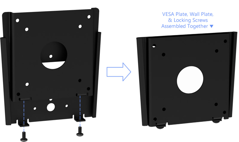 VESA Fixed Slim Wall Mount - Easy Assembly