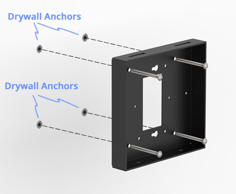 VESA 100-75 Compatible Tilting Wall Mount