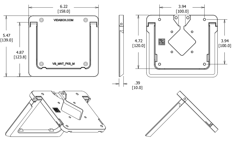 Foldable Kick Stand Dimensions