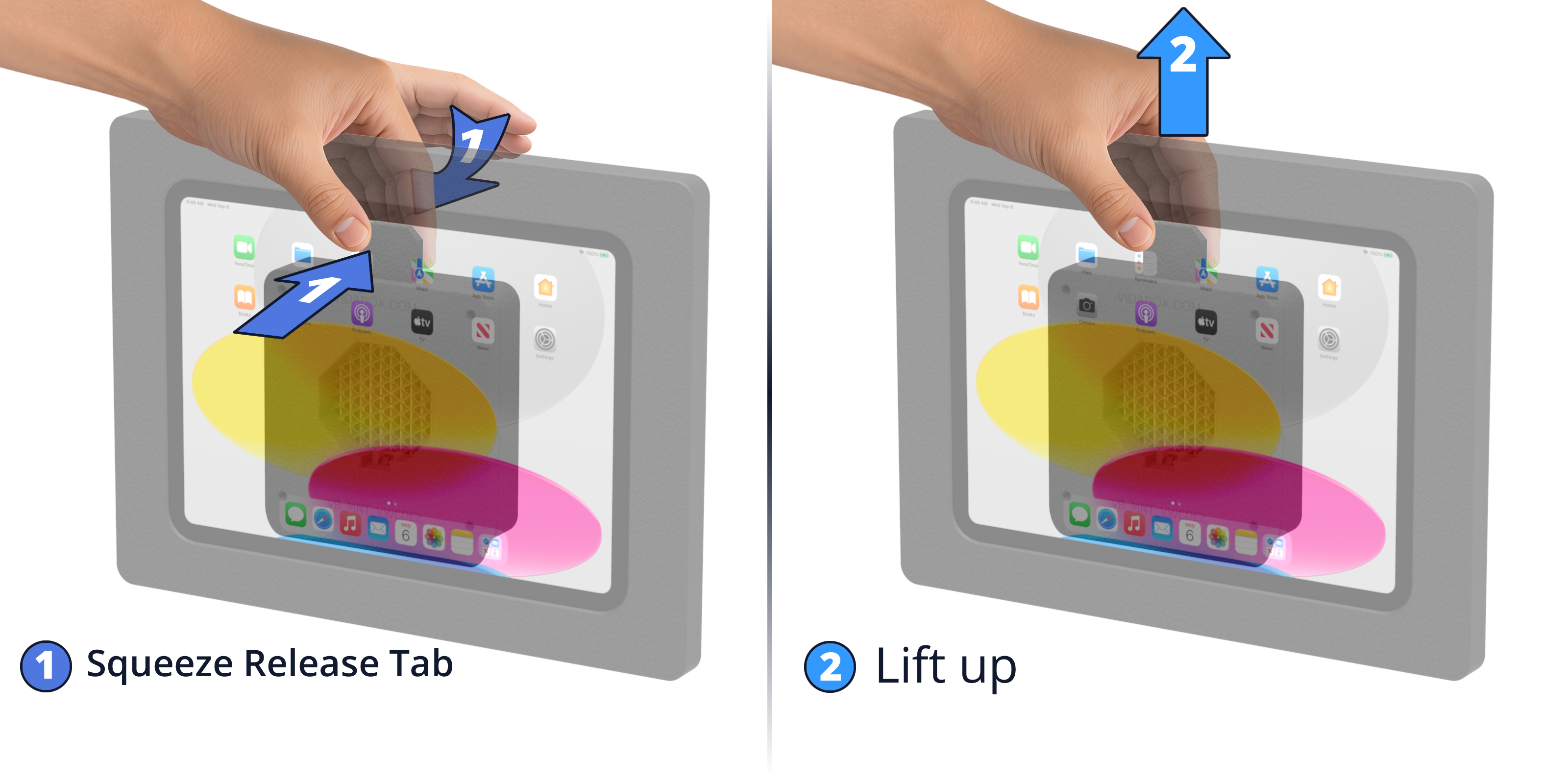 EZ ChargeDOCK Easy Lift Tab Release