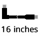 16inches