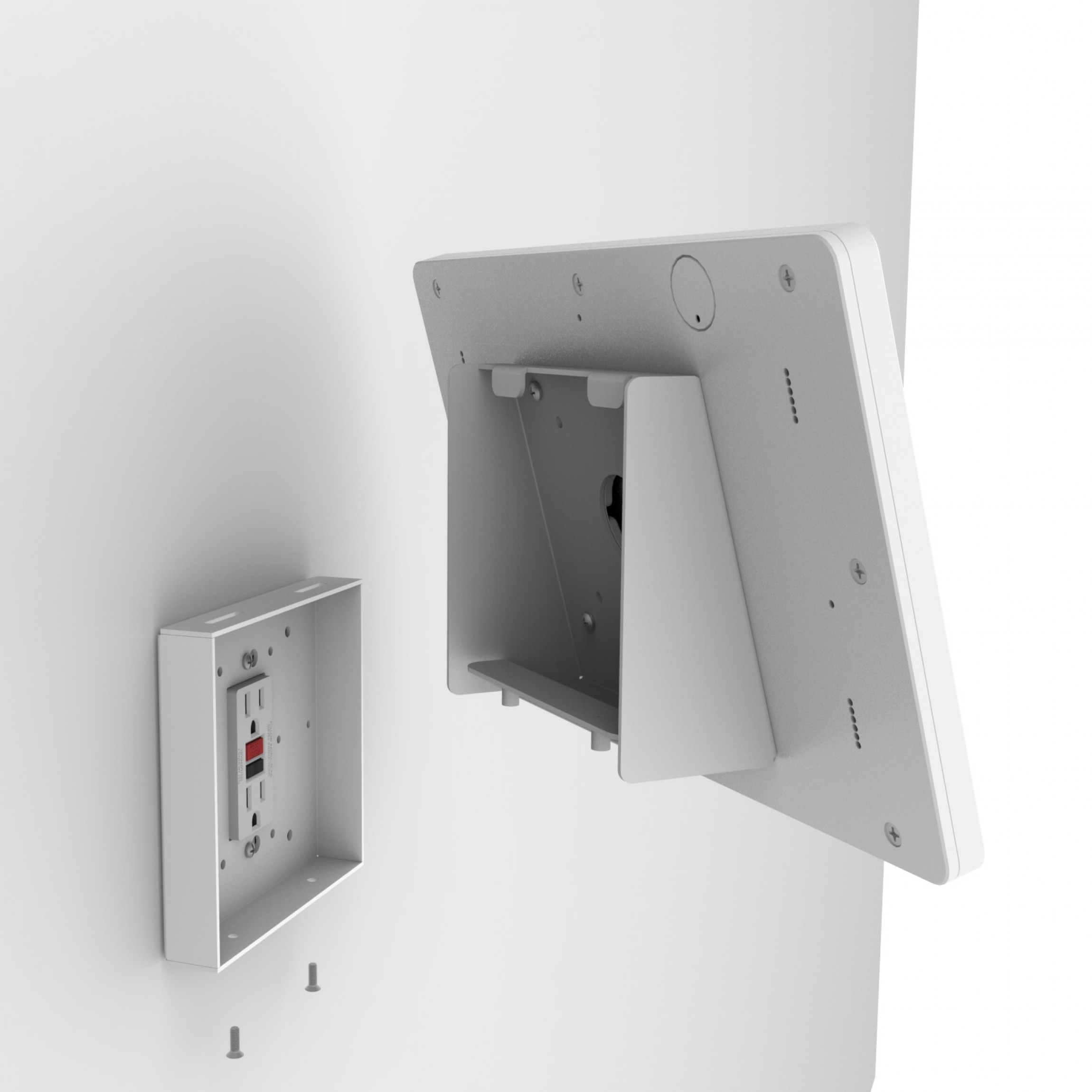 VidaMount Samsung Galaxy Tab S5e 10.5 White Enclosure w. Fixed Tilted