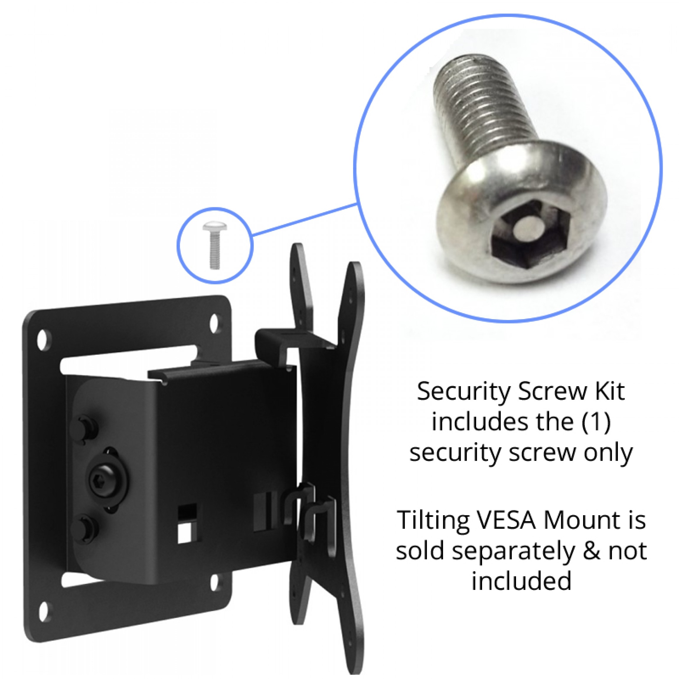 Security Screw Kit For VidaBox VidaMount Tilting VESA Wall Mounts