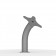 Fixed Goose Neck VESA Surface Mount - Silver