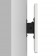 Tilting VESA Wall Mount - 12.9-inch iPad Pro 3rd Gen - White [Side View 0 degrees]