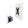 Removable Tilting Glass Mount - iPad Air 1 & 2, 9.7-inch iPad Pro - White [Assembly View 1]