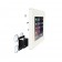 Removable Tilting Glass Mount - iPad 2, 3, 4 - White [Assembly View 2]