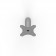 Fixed Goose Neck VESA Surface Mount - Silver