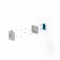 VESA 100 / Wall VidaMount® EZ ChargeDOCK™ - Light Grey [Exploded Isometric View]