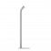 Fixed VESA Floor Stand - Light Grey [Full Side View]