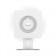 360 Rotating & Tilting Mounting Bracket - 360º Rotation [Front Ortho View] - White