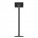 Enclosed Samsung Galaxy Tab A11+ 11" Fixed Floor Stand [Rear Ortho View] - Black