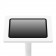 Enclosure Detail | Enclosed Samsung Galaxy Tab A11+ 11" Fixed Floor Stand [Front Direct Ortho View] - White