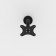 On-Surface Mounting Detail | Flexible Desk / Table Mounting Bracket [Top View] - Black