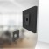 Disassembled View | Fixed Enclosed Samsung Galaxy Tab A11+ 11" Permanent Glass Mount [Behind-the-tablet View] - Black