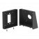 Disassembled | Fixed Tilt Wall Mount Bracket [Front Lateral View] - Black