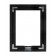 Rear View - Matte Black - iPad Air 1 & 2 Wall Frame / Mount / Enclosure