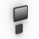 Disassembled View | OpenVESA  Samsung Galaxy Tab A11+ 11" EZ ChargeDOCK Wall Mount [Front Iso View] - Black