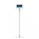 Fixed VESA Floor Stand - iPad Air 1 & 2, 9.7-inch iPad Pro - White [Full Front View]