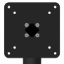 Fixed VESA Floor Stand - VESA Mount Front - Black