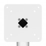 Fixed VESA Floor Stand - VESA Mount Front - White