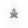 Fixed Goose Neck VESA Surface Mount - Silver