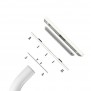 Fixed VESA Floor Stand - iPad Air 1 & 2, 9.7-inch iPad Pro - White [Tablet Assembly Side View]