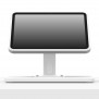 Portable 360 Rotating & Tilting VESALite 11" iPad (A16) | 10.9" iPad 10th Gen Stand [Front Ortho View] - White