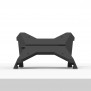 Flippable Desk Stand - No Tablet Enclosure [Front View] - Black