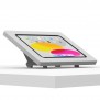 Flippable Desk Stand w. VESA Enclosure - Light Grey [Front Iso View]