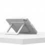 Foldable Kick Stand Open Enclosure iPad Mini 6 | 7 (A17 Pro) [Back Iso View] - White
