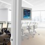 Permanent Fixed Glass Mount - iPad Air 1 & 2, 9.7-inch iPad Pro - Light Grey [Isometric View]