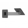 9-inch tall - 360 Rotating & Tilting Mounting Bracket - Wall Mount Orientation [Rear Iso View] - Light Grey