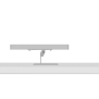 Adjustable Tilt Surface Mount - Microsoft Surface Pro 9 - Light Grey [Side View Horizontal]