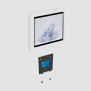 Fixed Slim VESA Wall Mount - Microsoft Surface Pro 9 - White [Slide to Assemble]