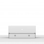 Fixed Tilt Desk / Table Mount - Stand Bracket [Rear Ortho View] - White