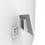 Disassembled | Fixed Tilt Enclosed Samsung Galaxy Tab A11+ 11" Wall Mount [Behind-the-tablet, Rear Iso View] - White