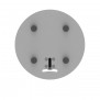 Base Piece Detail | Fixed Desk / Table Stand [Bottom View] - Light Grey