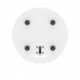Base Piece Detail | Fixed Desk / Table Stand [Bottom View] - White