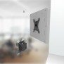Disassembled View | Tilting Enclosed Samsung Galaxy Tab A11+ 11" Removable Glass Mount [Behind-the-tablet View] - Light Grey