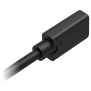 Female Connector Alternate Detail Isometric View | VidaPower 4k Video (HDMI passthru), 10Gbps Data, 60W USB-C 3.2 Extension Cable - 11-in (280mm)